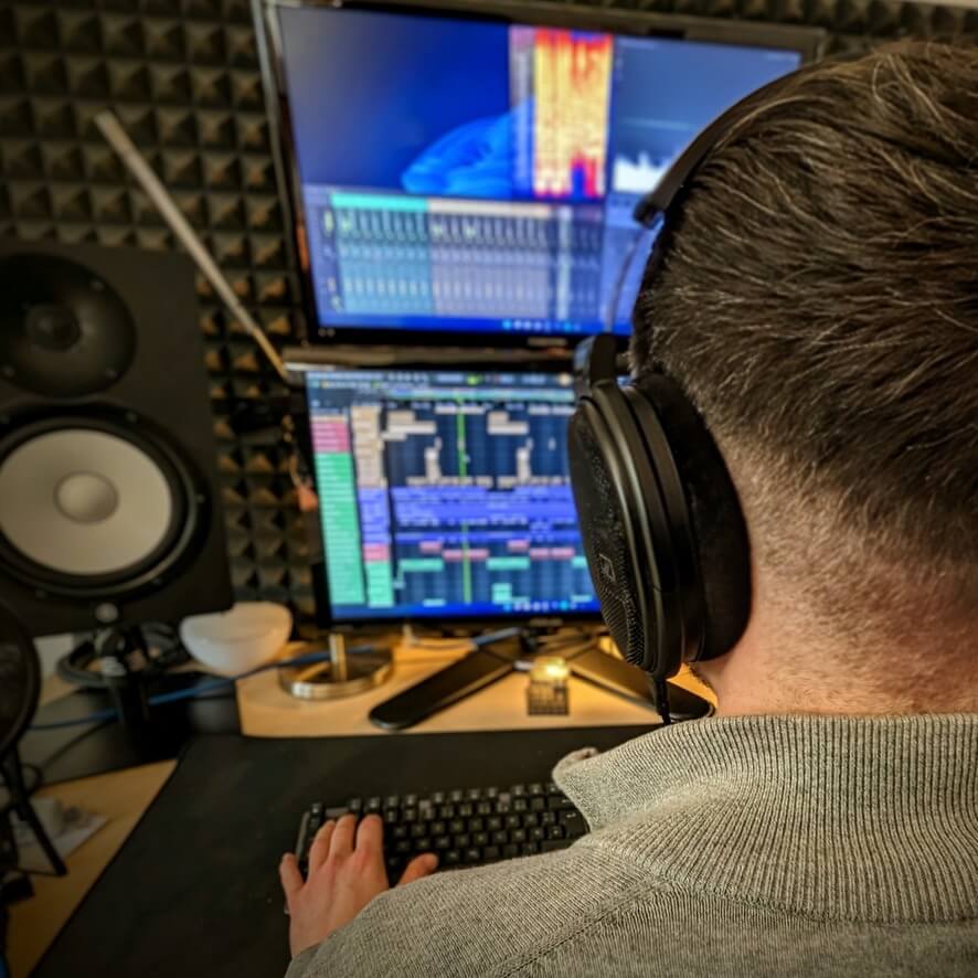 Me while producing music